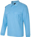 Jb's Long Sleeve Epaulette Polo Shirt 210EL - Allsorts Workwear