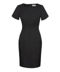 Biz Corporates Women's Short Sleeve Shift Dress 30112 - Flash Uniforms 