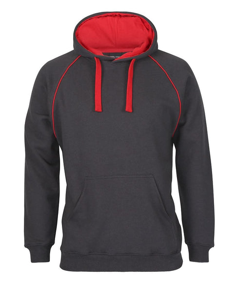 Adult Contrast Fleecy Hoodies Red