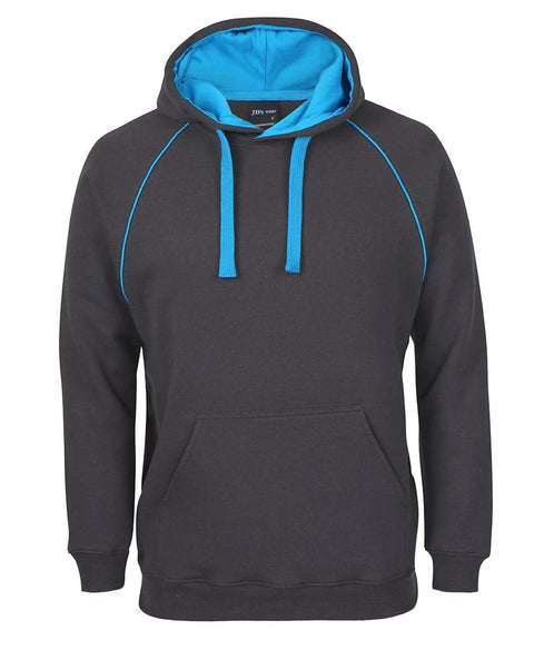 Adult Contrast Fleecy Hoodies Blue