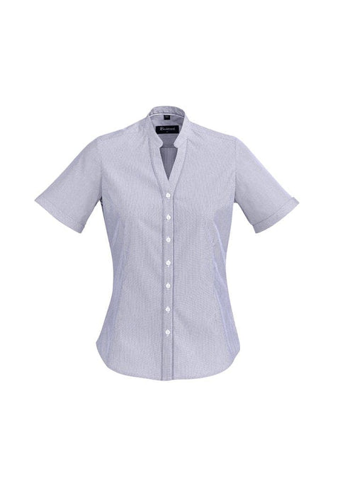 Biz Corporates Bordeaux Womens Short Sleeve Shirt 40112