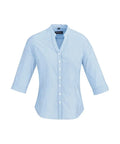 Biz Corporate Bordeaux Womens 3/4 Sleeve Shirt 40114 - Flash Uniforms 