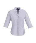 Biz Corporate Bordeaux Womens 3/4 Sleeve Shirt 40114 - Flash Uniforms 