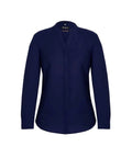 Biz Corporates Juliette Womens Plain Blouse 44210 Corporate Wear Biz Corporates 4 Navy 
