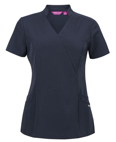 Jb's Ladies Mandarin Collar Scrub Top 4SMT1