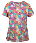 Jb's Wear Women's Printed Scrub Top 4STP1 - Allsorts Workwear