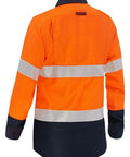 Bisley Apex 160 Women's Taped Hi Vis FR Vented Shirt BL8338T - Flash Uniforms 