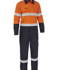 Bisley Apex 185/240 Taped Hi Vis FR Ripstop Vented Coverall BC8477T - Flash Uniforms 