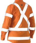Women's X Taped Hi Vis Recycled Drill Shirt BL6266XT Metro Workwear.