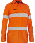 Bisley Apex 185 Women's Taped Hi Vis FR Vented Shirt BL8439T - Flash Uniforms 