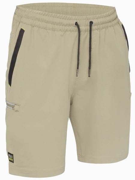 Bisley Flex & Move 4 Way Stretch Elastic Waist Cargo Shorts BSHC1333