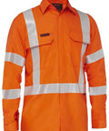 Bisley Workwear Apex 185 X Taped Hi Vis FR Vented Shirt BS8439XT - Flash Uniforms 