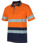 Hi Vis (D+n) S/s Cotton Polo 6DCPS Jb's Wear