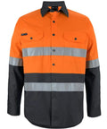 JB'S Hi-Vis Long Sleeve Work Shirt 6DNWL 