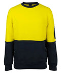 JB'S Hi-Vis 310 Cotton Crew Neck Sweater 6HVCM Jb's Wear