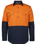 JB's Hi Vis Closed Front Work Shirt 6HVCS JB'S Wear