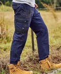 Bisley Flx And Move™ Stretch Canvas Elastic Work Cargo Pants BPC6338 Bisley Workwear