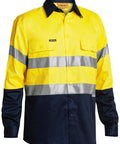 Bisley Workwear 3m Taped Hi Vis Drill Shirt Long Sleeve BT6456 - Allsorts Workwear
