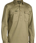 Bisley Workwear Closed Front Cotton Drill Long Sleeve Shirt BSC6433