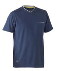Bisley Workwear Flex & Move™ Cotton V Neck Tee Short Sleeve BK1933 - Allsorts Workwear