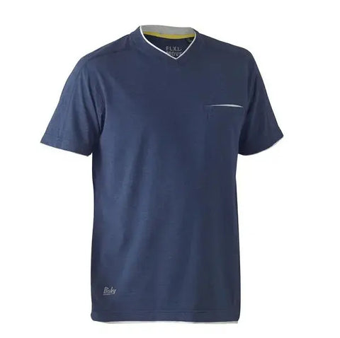 Bisley Workwear Flex & Move™ Cotton V Neck Tee Short Sleeve BK1933 - Allsorts Workwear