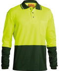 Bisley Workwear Hi Vis Long Sleeve Polo Shirt BK6234