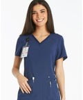 Cherokee IFlex Women's Knit Panel Scrub Top CK605  Simply Scrubs Australia