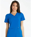 Cherokee IFlex Women's Knit Panel Scrub Top CK605  Simply Scrubs Australia