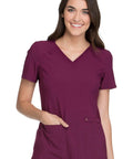 Cherokee IFlex Women's Knit Panel Scrub Top CK605  Simply Scrubs Australia