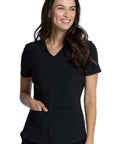 Cherokee Atmos Women'sKnit Inset Scrub Top CK837A  Simply Scrubs Australia