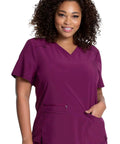 Cherokee Atmos Women'sKnit Inset Scrub Top CK837A  Simply Scrubs Australia
