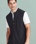 Biz Care Nova Men's Knit Vest CO343MV  Flash Uniforms Navy Marle XS 