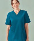 Biz Care Women's Pulse V-neck Scrub Top CU543LS  Simply Scrubs Australia