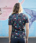 Softies Women's Love Life Slim Fit Fun Scrub Top LLOT01  Simply Scrubs Australia