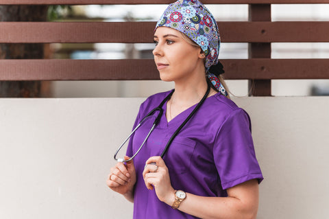 Printed Surgical Scrubs Cap/Hat SC0705 - Simply Scrubs Australia