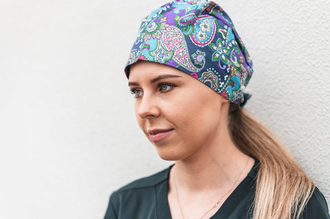 Printed Surgical Scrubs Cap/Hat SC0705 - Simply Scrubs Australia