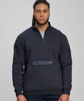 Winning Spirit Unisex Premium Fleece Half Zip Work Sweat Shirt FL15 Winning Spirit