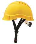 Pro Choice Airborne Linesman Hard Hat Unvented Micro Peak, 6 Point Ratchet Harness - HH6MP PPE Pro Choice YELLOW  