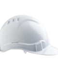 Pro Choice Hard Hat (V6) - Vented, 6 Point Push-lock Harness - HHV6 PPE Pro Choice WHITE  