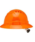 Pro Choice Hard Hat V6- Vented Full Brim, 6 Point Harness Ratchet Harness - HHV6FB PPE Pro Choice ORANGE  