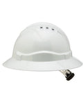 Pro Choice Hard Hat V6- Vented Full Brim, 6 Point Harness Ratchet Harness - HHV6FB PPE Pro Choice WHITE  