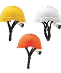 Pro Choice Airborne Hard Hat Vented Micro Peak, 6 Point Ratchet Harness - HHV6MP PPE Pro Choice WHITE  