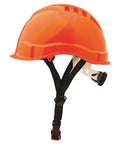 Pro Choice Airborne Hard Hat Vented Micro Peak, 6 Point Ratchet Harness - HHV6MP PPE Pro Choice ORANGE  