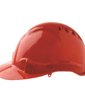 Pro Choice Hard Hat (V6) - Vented, 6 Point Push-lock Harness - HHV6 PPE Pro Choice RED  