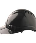 Pro Choice Hard Hat (V6) - Vented, 6 Point Push-lock Harness - HHV6 PPE Pro Choice BLACK  