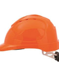 Pro Choice Hard Hat (V9) - Vented, 6 Point Rachet Harness, Type 2 Polycarbonate - HHV92 PPE Pro Choice FLURO ORANGE  