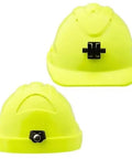 Pro Choice Hard Hat (V9) - Vented, 6 Point Push-lock Harness C/w Lamp Bracket X 20 - HHV9LB PPE Pro Choice YELLOW  