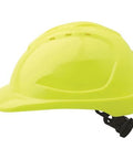 Pro Choice Hard Hat (V9) - Vented, 6 Point Ratchet Harness  - HHV9R PPE Pro Choice YELLOW  