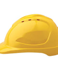 Pro Choice Hard Hat Vented 6 Point Push Lock Harness - HHV9 PPE Pro Choice YELLOW  