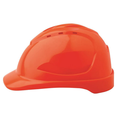 Pro Choice Hard Hat Vented 6 Point Push Lock Harness - HHV9 PPE Pro Choice FLURO ORANGE  